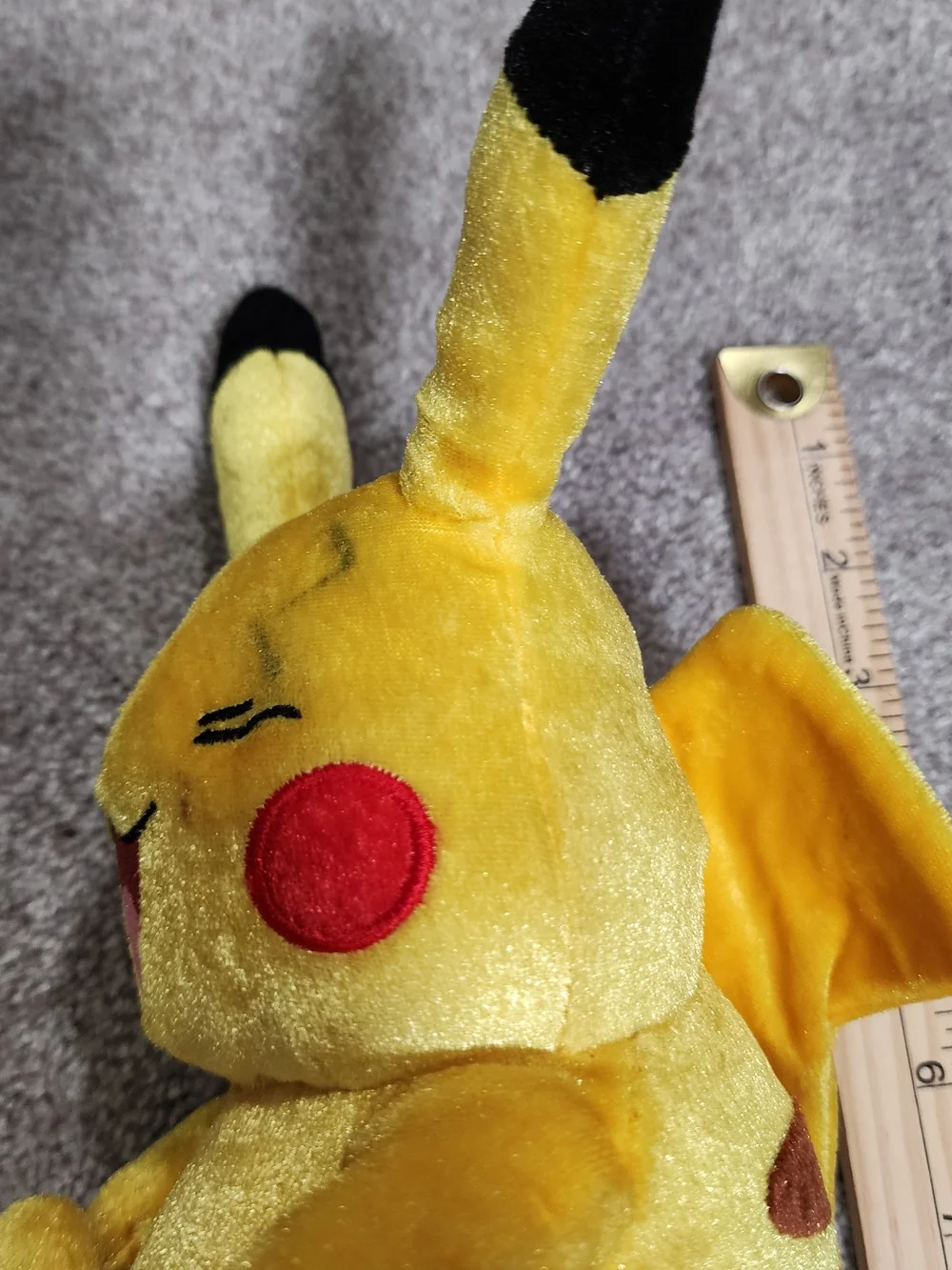 Pikachu Yellow Plush Toy - Cute Winking Pokemon Plush